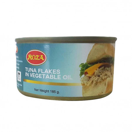 ROZA TUNA  CHUNK IN VEGETABLE OIL 185GM